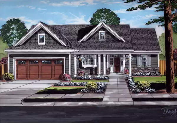 image of small ranch house plan 7483